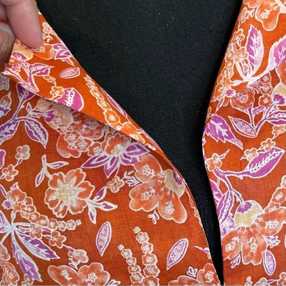 🔥 J Crew Ramie Tunic Top in Painted Block Print NWOT M - Picture 9 of 14